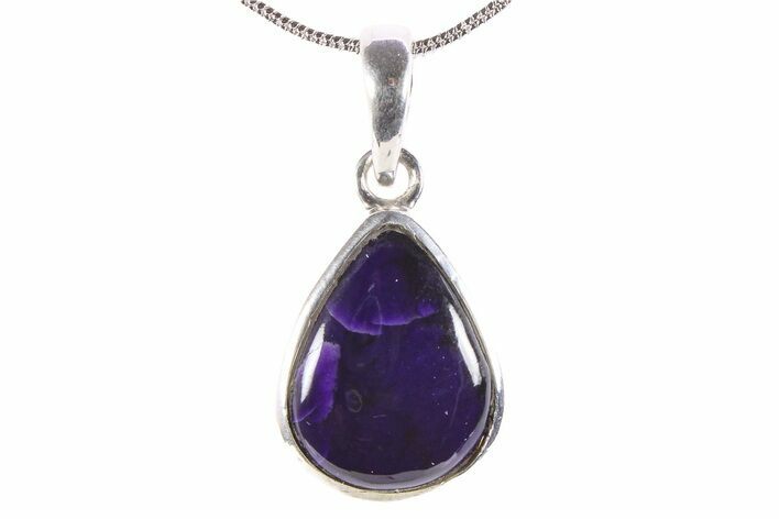 Polished Sugilite Pendant (Necklace) - Sterling Silver #382731